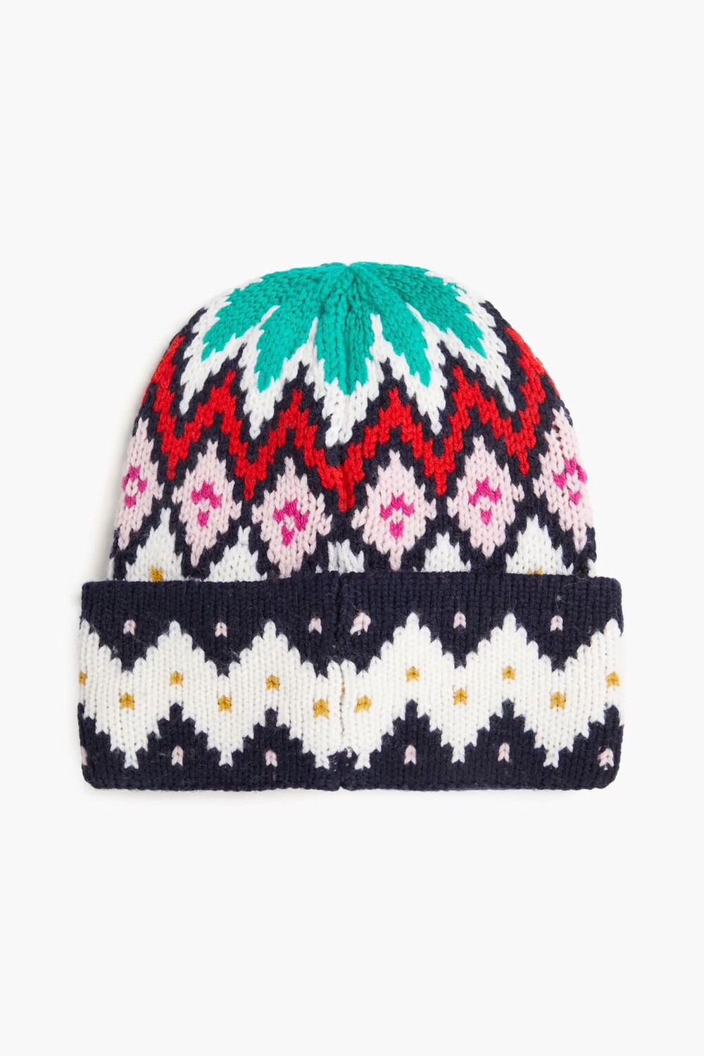 

Шерстяная шапка Fair Isle La Ligne, темно-синий