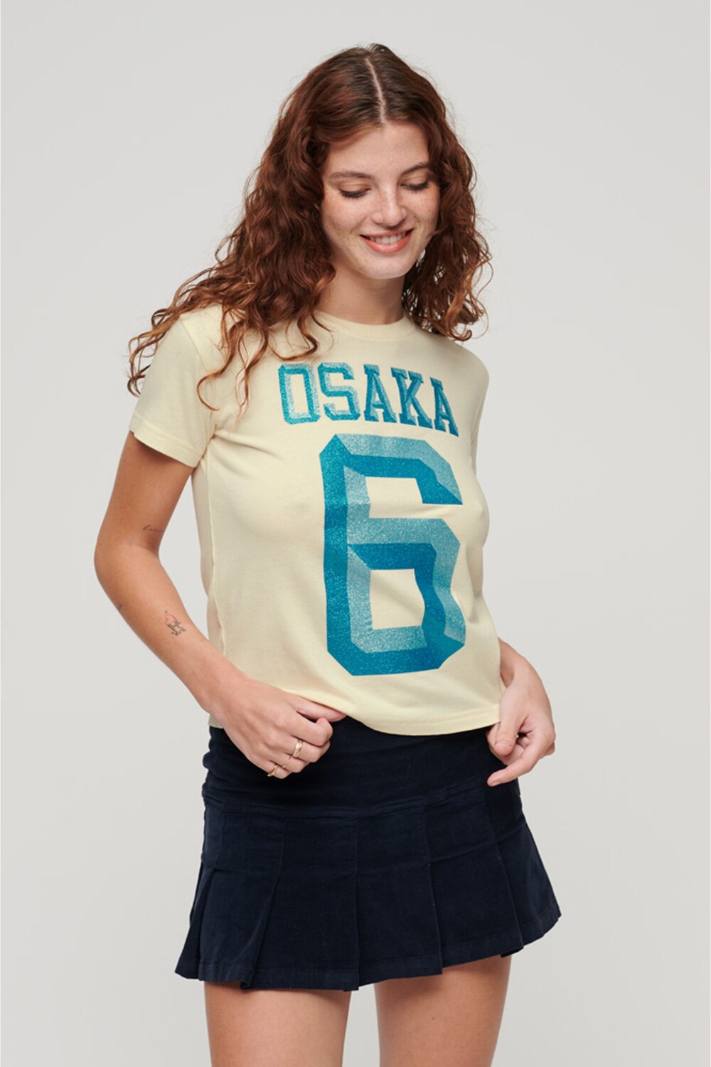 

Футболка Osaka 6 с декором в стиле 90-х Superdry, бежевый
