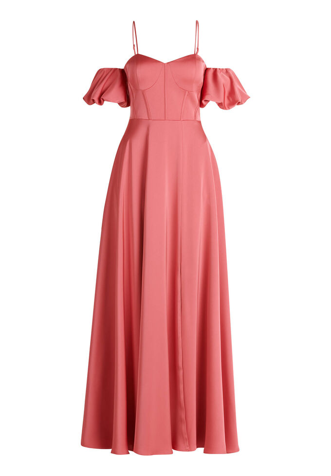 Вечернее платье с открытыми плечами Vera Mont, розовый