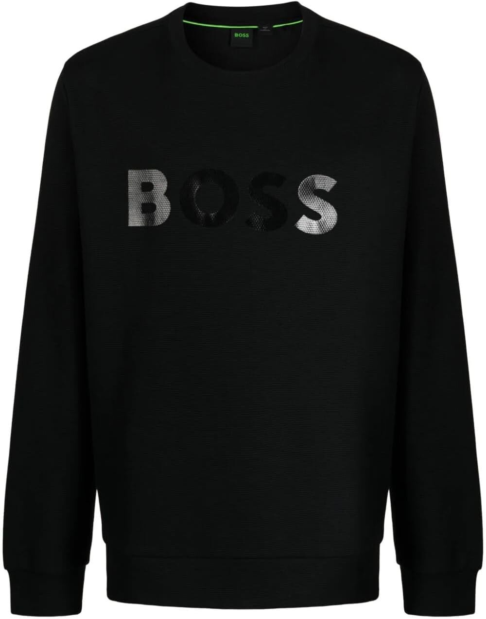 

Мужской пуловер из эластичного хлопка Hugo Boss Salbo Mirror Ncsa 001, черный