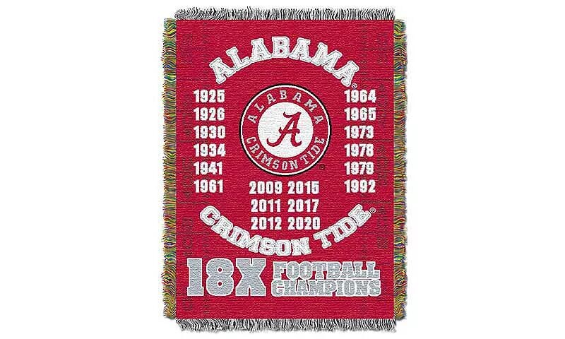 

Тканый плед Northwest Alabama Crimson Tide размером 48 x 60 дюймов