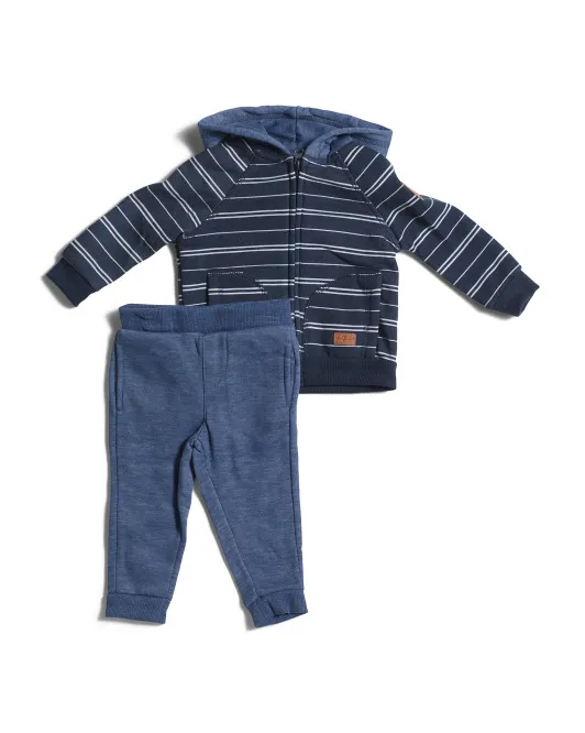 

Флисовый комплект из 2 предметов для мальчиков-младенцев 7 For All Mankind, цвет Heather Blue