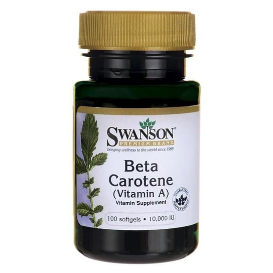 Swanson, Биологически активная добавка с бета-каротином и витамином А, 100 капсул