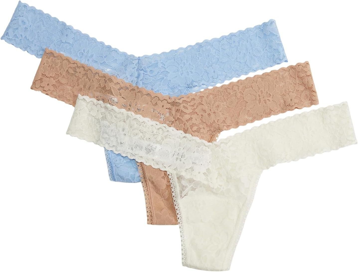 

Набор стрингов Daily с низкой посадкой, 3 шт. Hanky Panky, цвет Antique Rose/Whisper/Periwinkle
