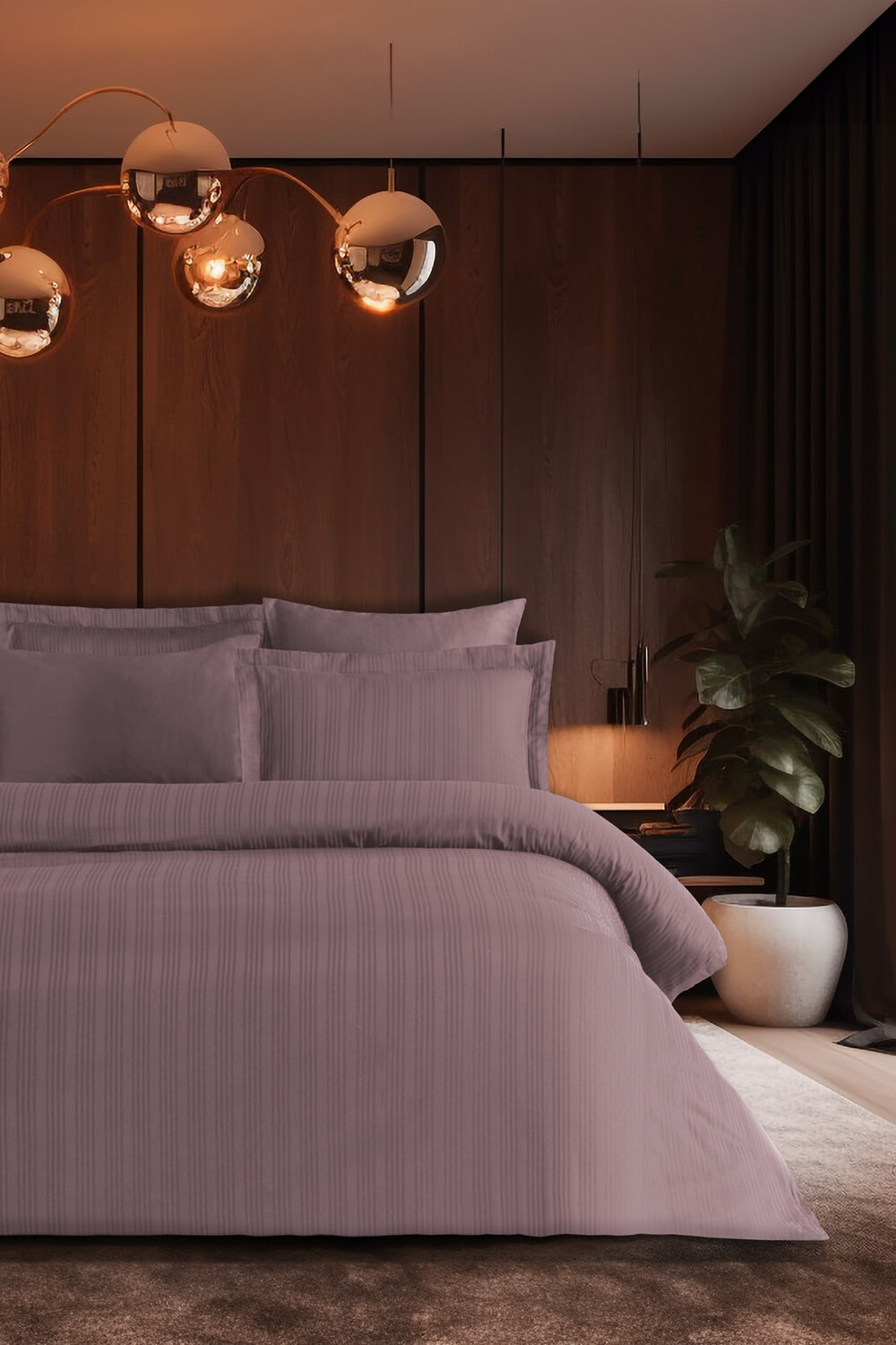 

Комплект пододеяльников Pierre Cardin Double Voyage Ash Purple в полоску