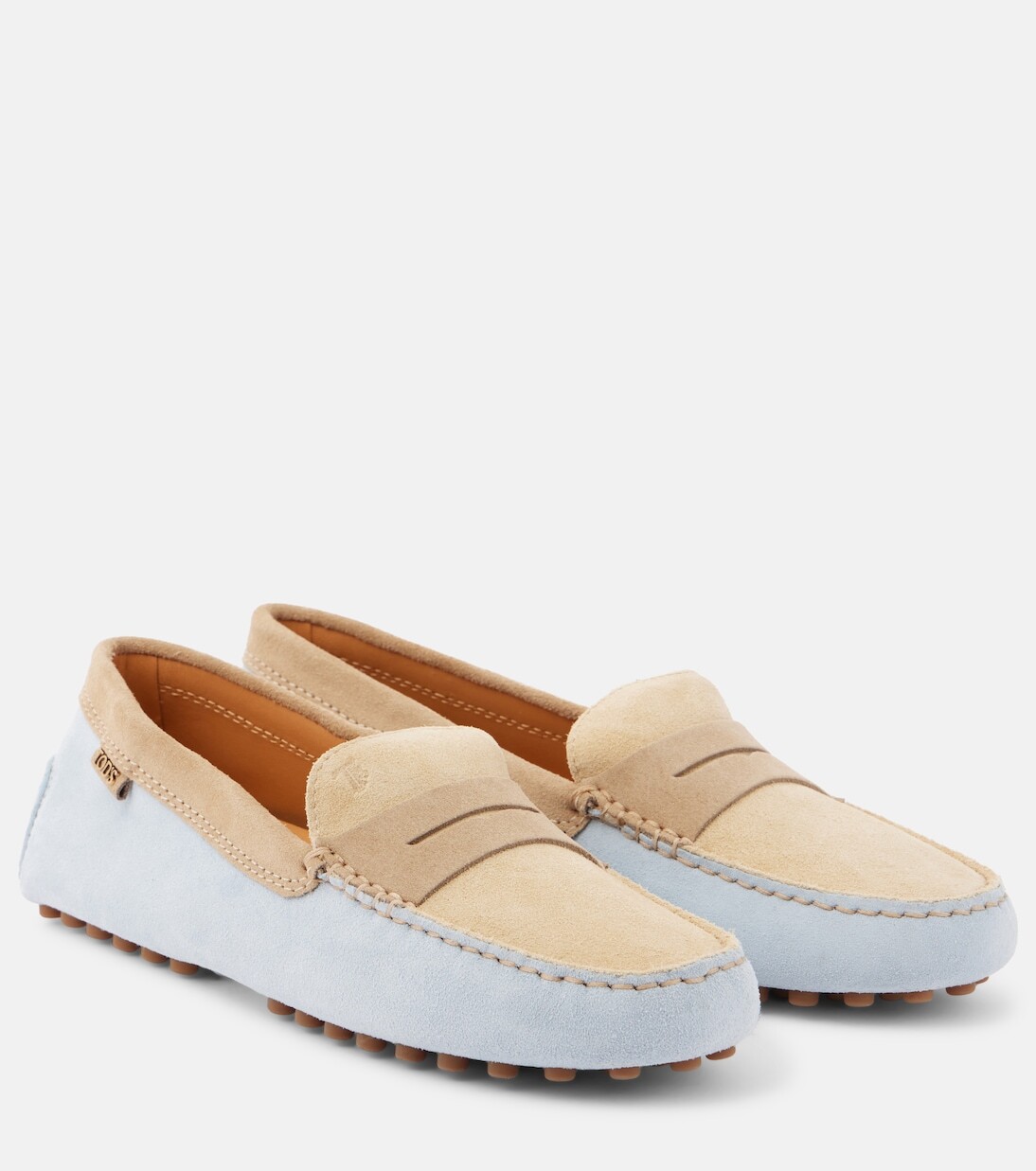

Замшевые мокасины Gommino Tod'S, мультиколор