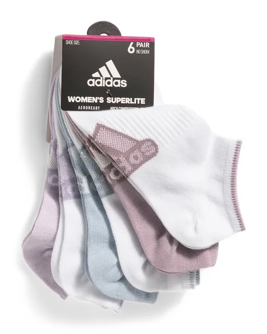 

6 пар носков Superlite Classic No Show Adidas, белый