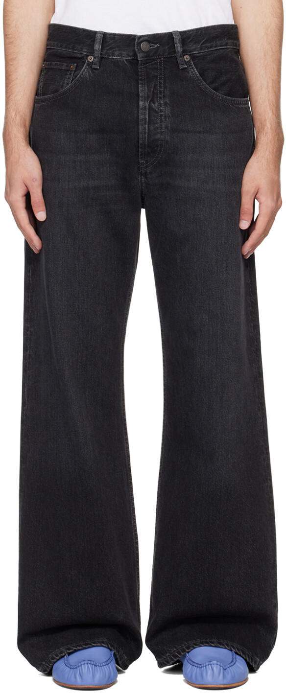 

Черные джинсы свободного кроя Acne Studios, цвет Black