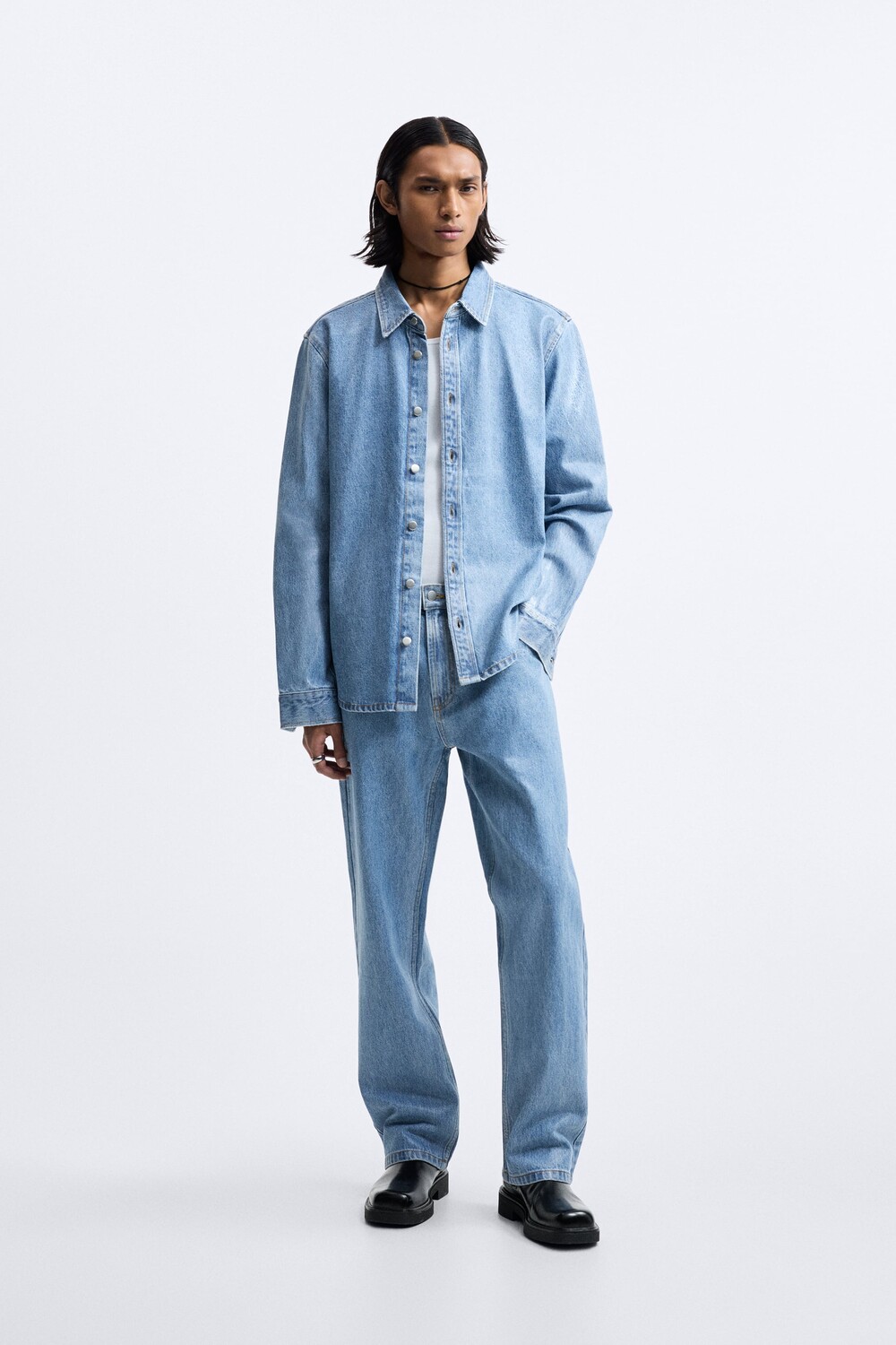 

Джинсы с воской, ограниченная серия Zara, синий