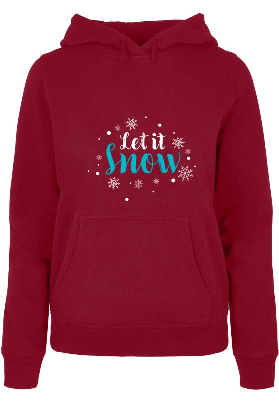 

Толстовка Merchcode LET IT SNOW, бордовый