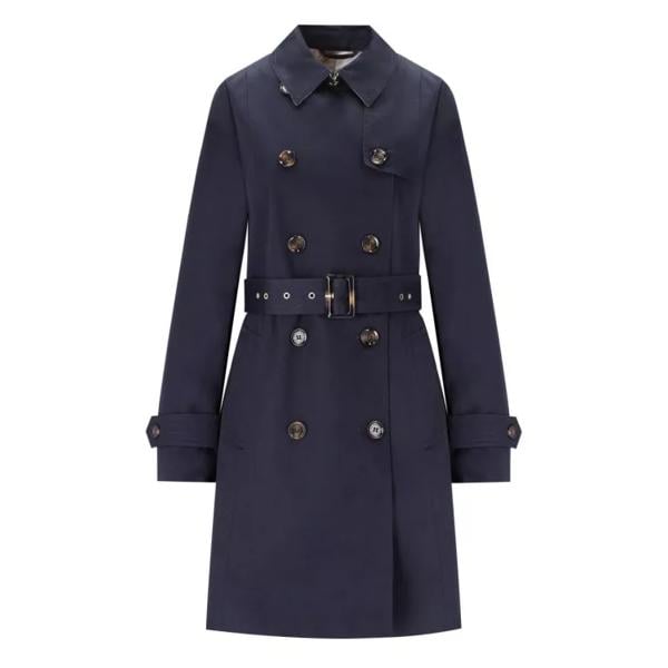 

Пальто greta navy trench coat Barbour, синий