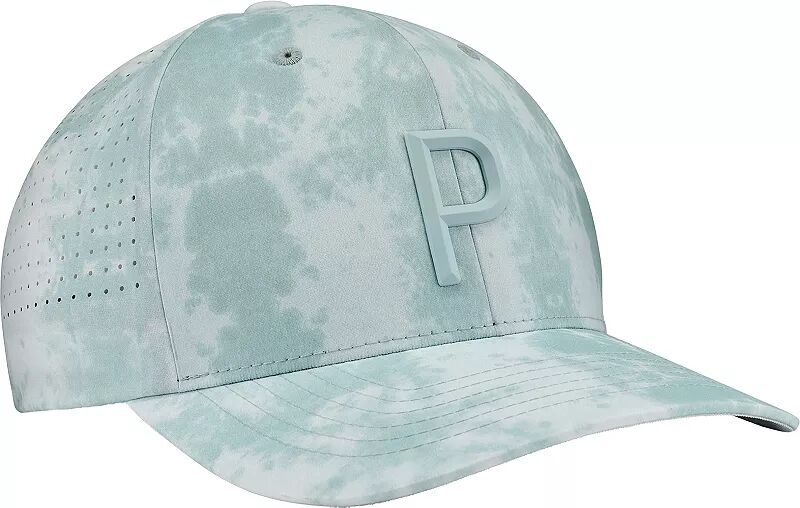 Мужская кепка для гольфа Puma Watercolor Tech P, бирюзовый