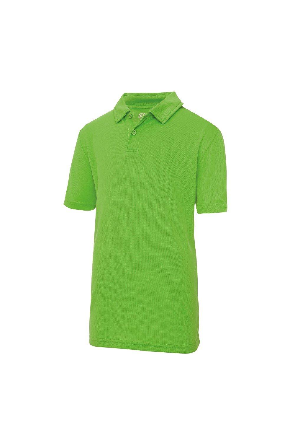 Спортивная однотонная рубашка-поло (2 шт.) Just Cool, зеленый
