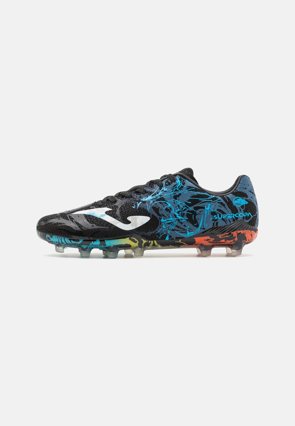 

Футбольные бутсы с шипами SUPERCOPA Joma, цвет dark blue/light blue/orange