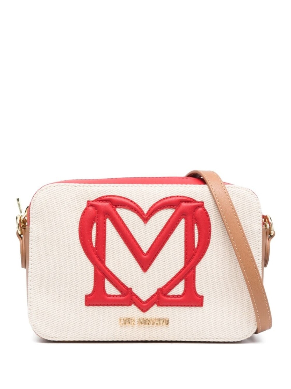 

Love Moschino сумка через плечо с тисненым логотипом, серый