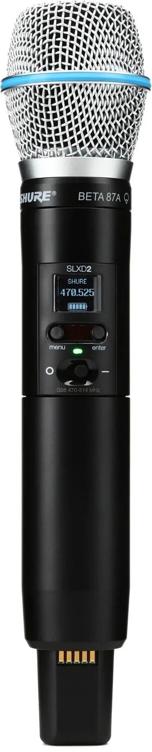 

Беспроводной ручной микрофонный передатчик Shure SLXD2/B87A — диапазон G58