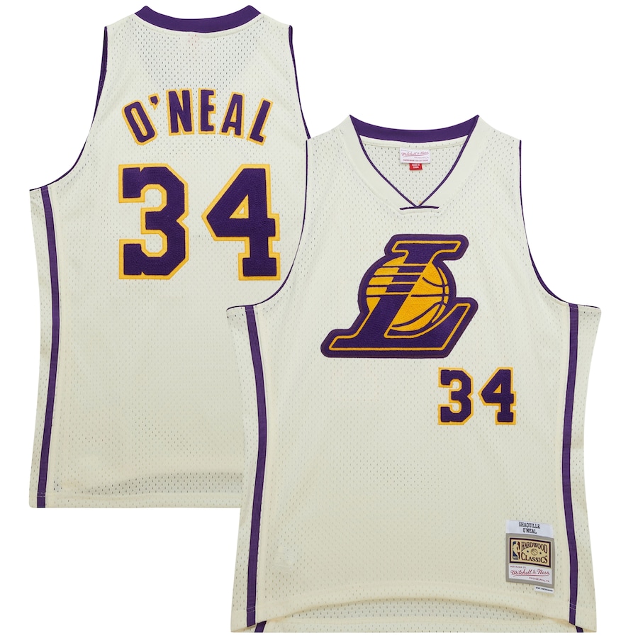 

Джерси Mitchell & Ness Los Angeles Lakers, кремовый