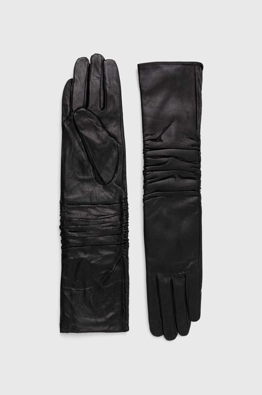 

Кожаные перчатки Answear Lab, черный