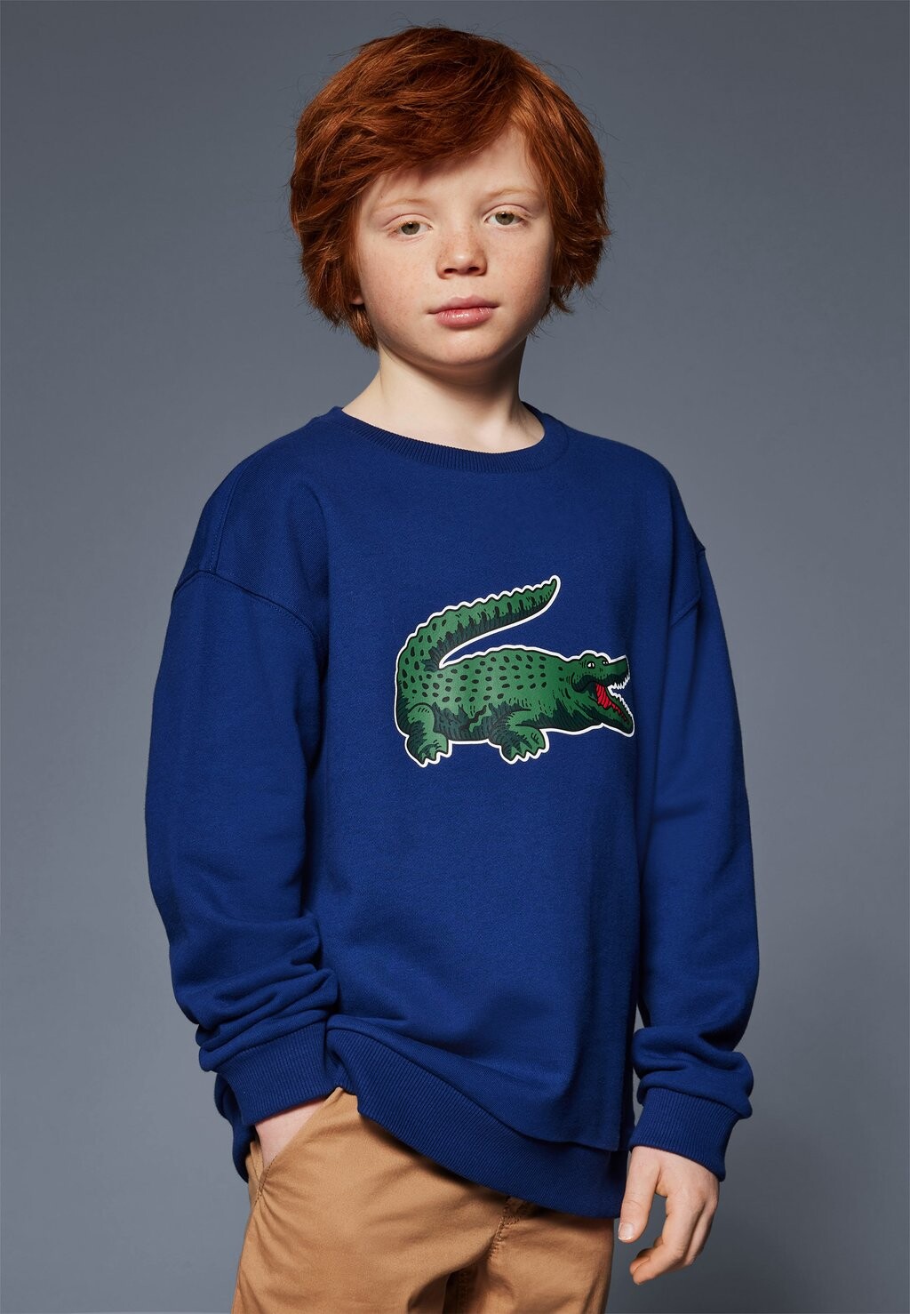 

Толстовка Ага Lacoste, цвет methylene