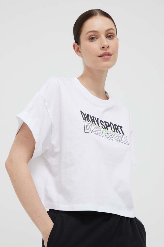 

Хлопковая футболка Dkny DKNY, белый