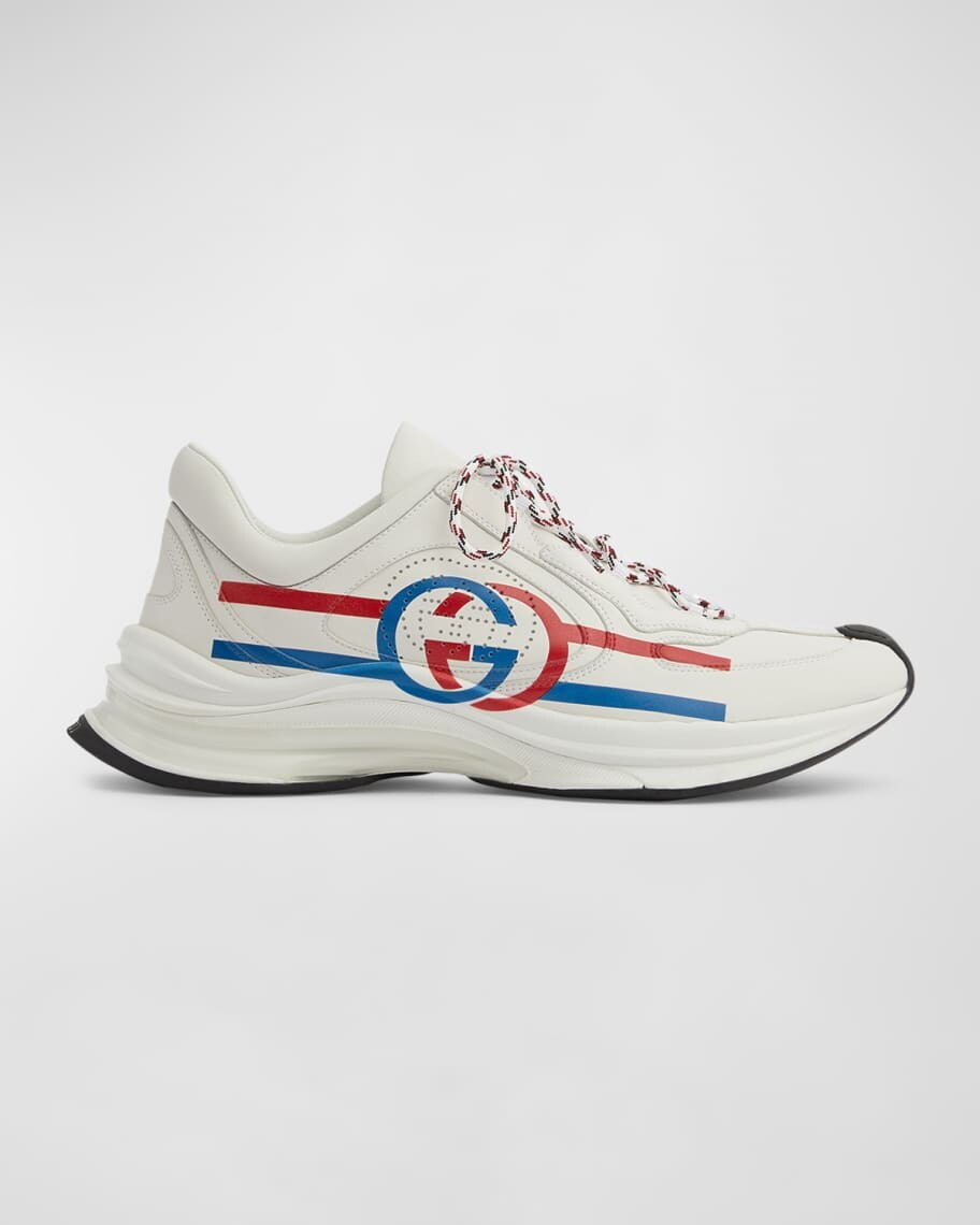 

Мужские модные кожаные кроссовки Gucci Run