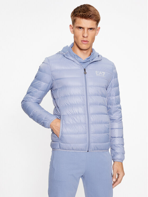 

Пуховик стандартного кроя Ea7 Emporio Armani, синий