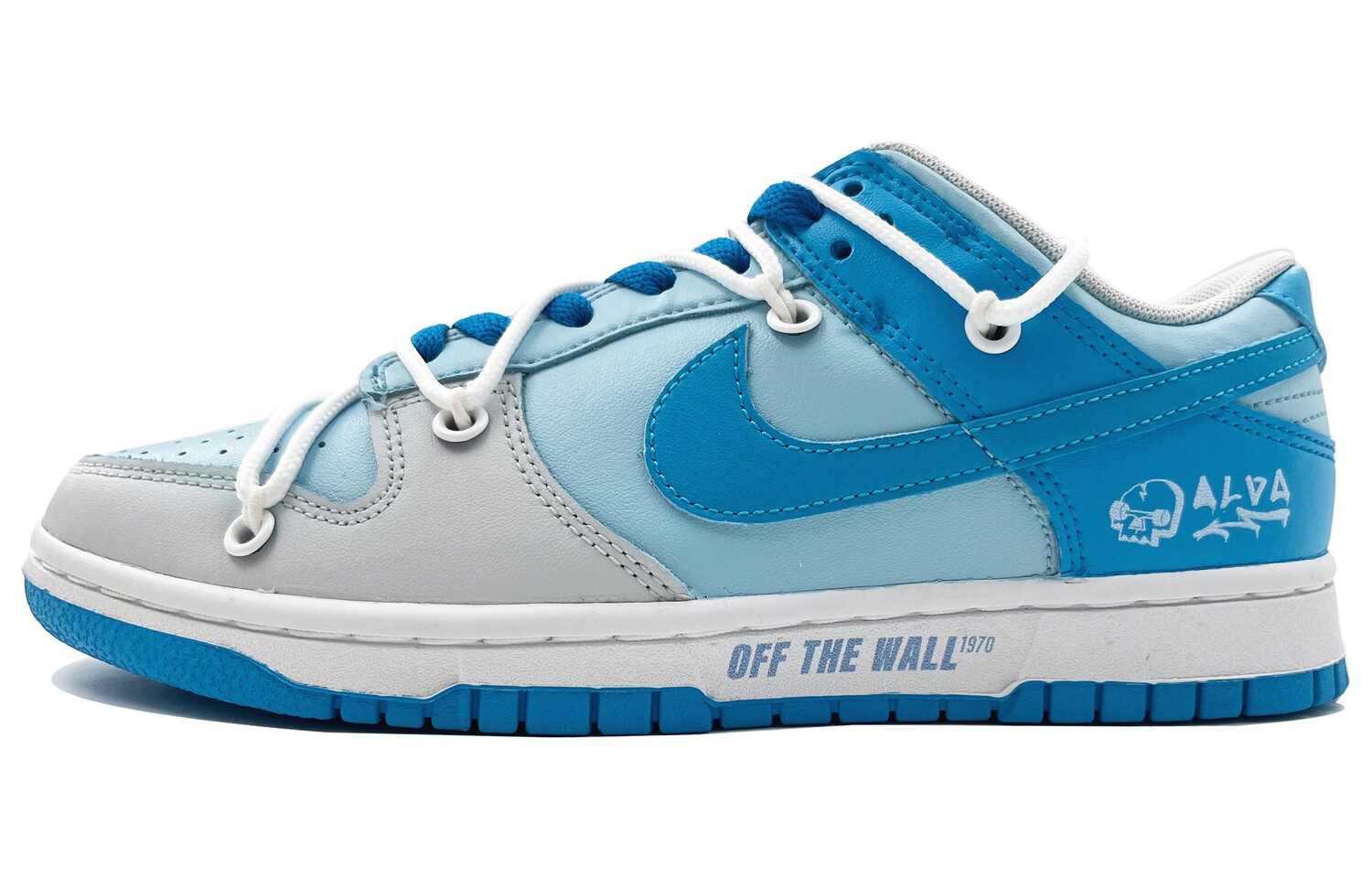 

Кроссовки Nike Dunk Skateboarding Shoes Men Low-top Blue/Gray, синий