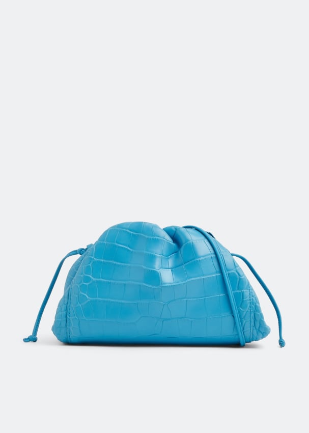 Клатч Bottega Veneta Mini Pouch, синий сумка клатч bottega veneta intrecciato pouch цвет barolo