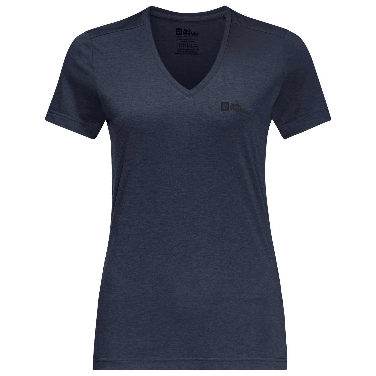цена Функциональная рубашка Jack Wolfskin Women's Crosstrail Tomen, цвет Night Blue