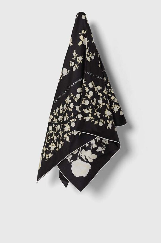 

Шелковый шарф Lanvin, черный