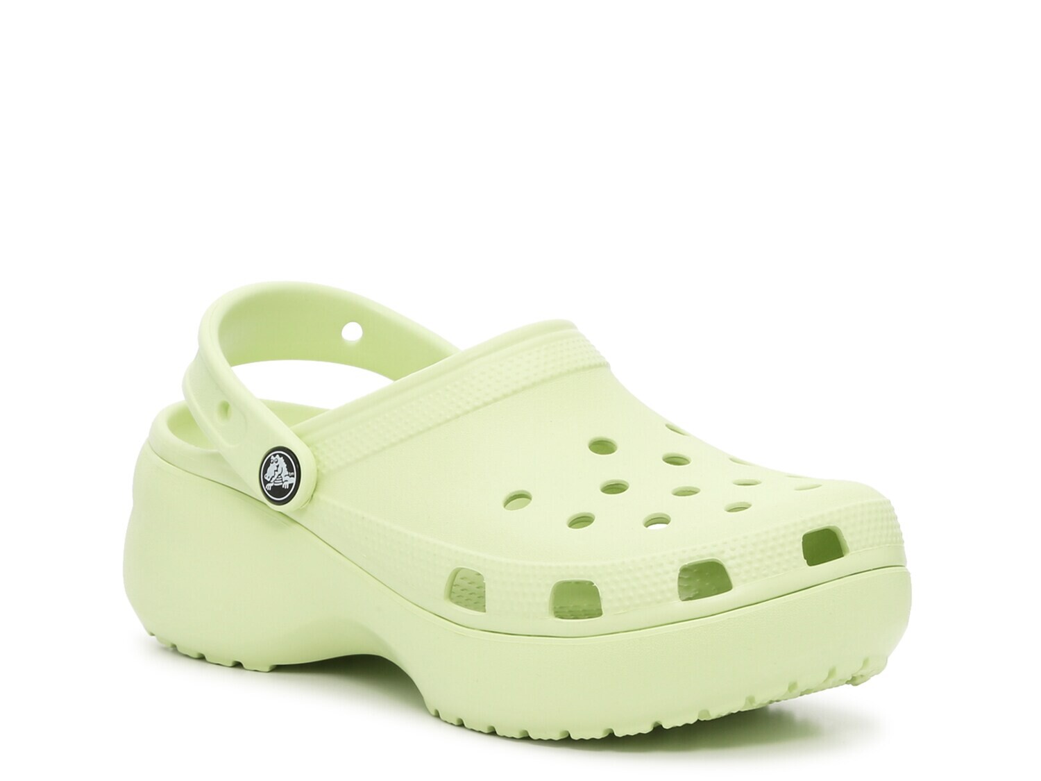 

Классические сабо на платформе — женские Crocs, зеленый