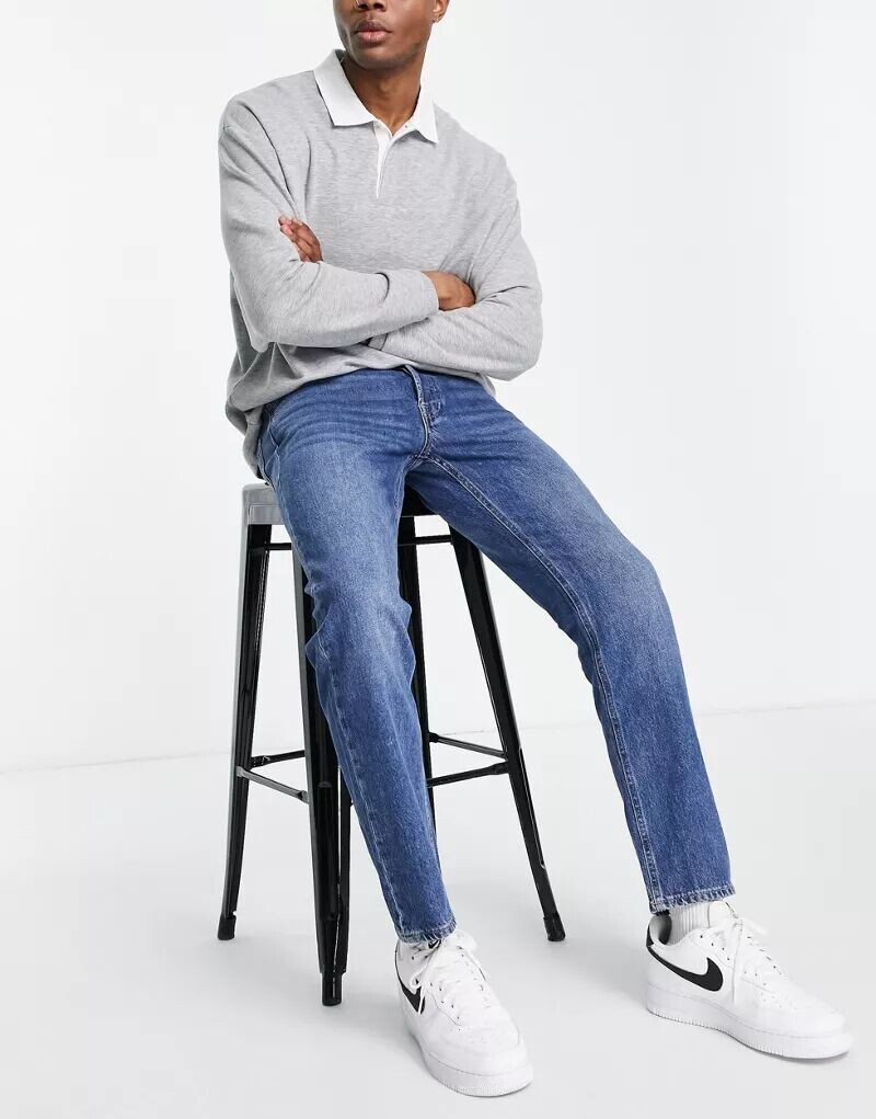 

Синие зауженные джинсы Jack & Jones Intelligence Mike
