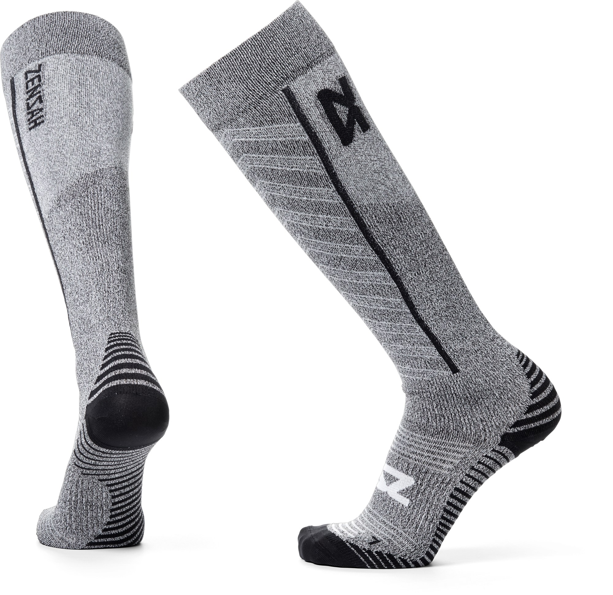 Полулегкие компрессионные носки Zensah, серый