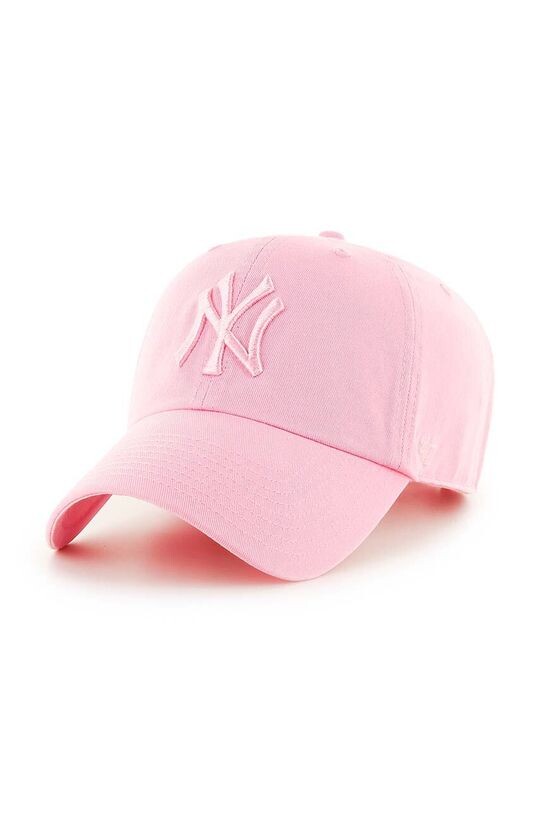 

Хлопковая бейсболка MLB New York Yankees 47brand, розовый