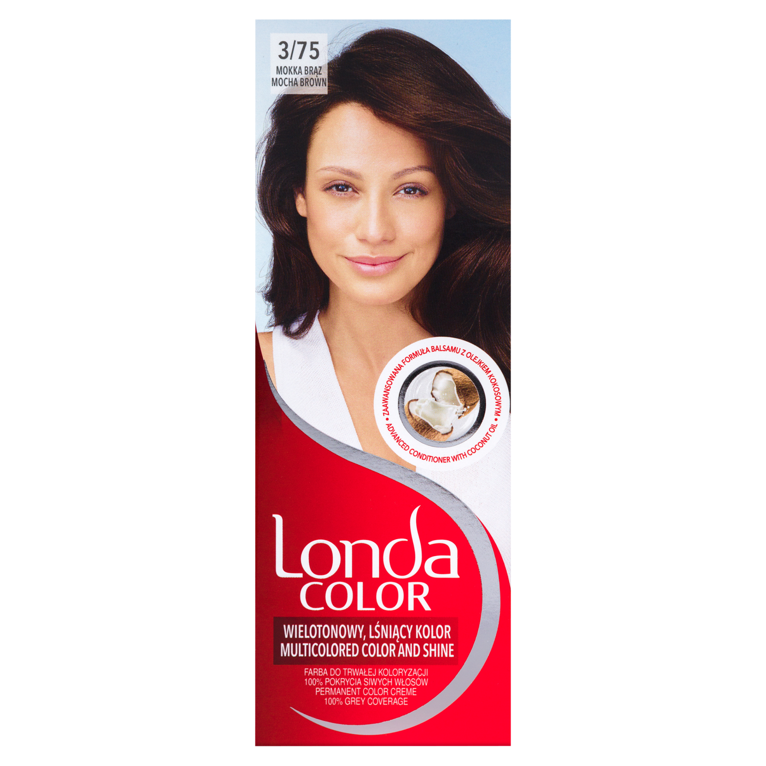 Крем-краска для волос 3/75 мокко коричневый Londa Color, 1 упаковка londa лонда стойкая крем краска 10 16