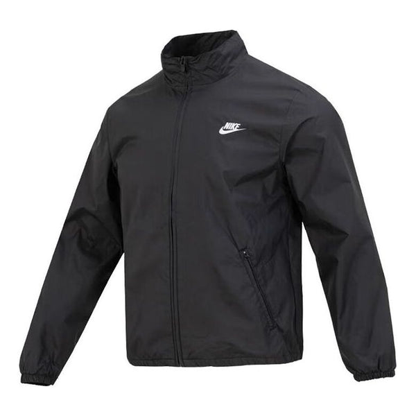 Куртка Nike Club+ Full Zip Woven Jacket 'Black', черный куртка nike club winter half zip fleece jacket black purple dq4881 010 черный