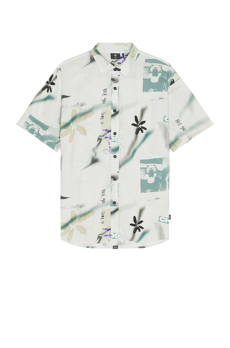 

Рубашка THRILLS Electric Chaos Short Sleeve, цвет Blue Mist