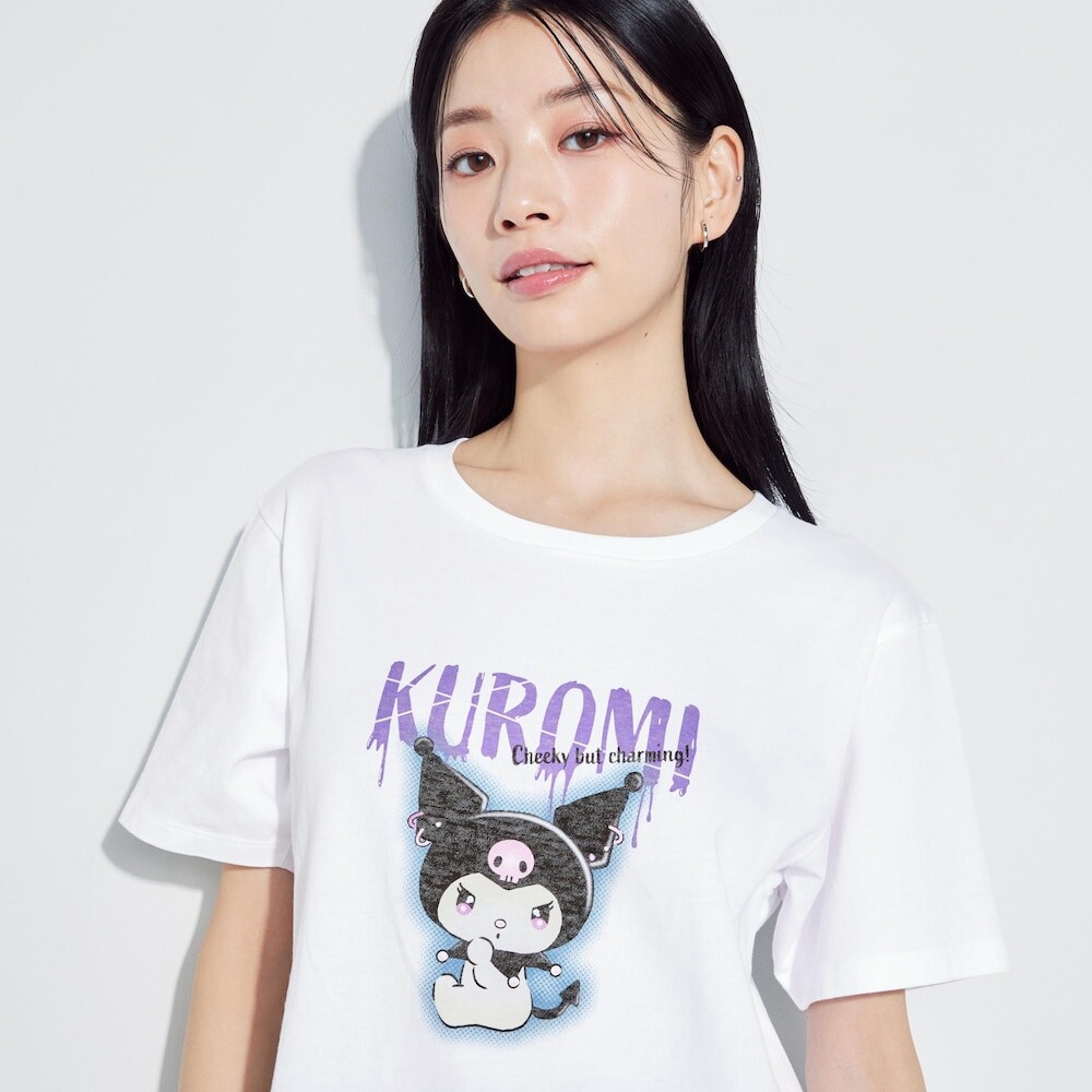 

Женская футболка Uniqlo SANRIO с принтом, белый
