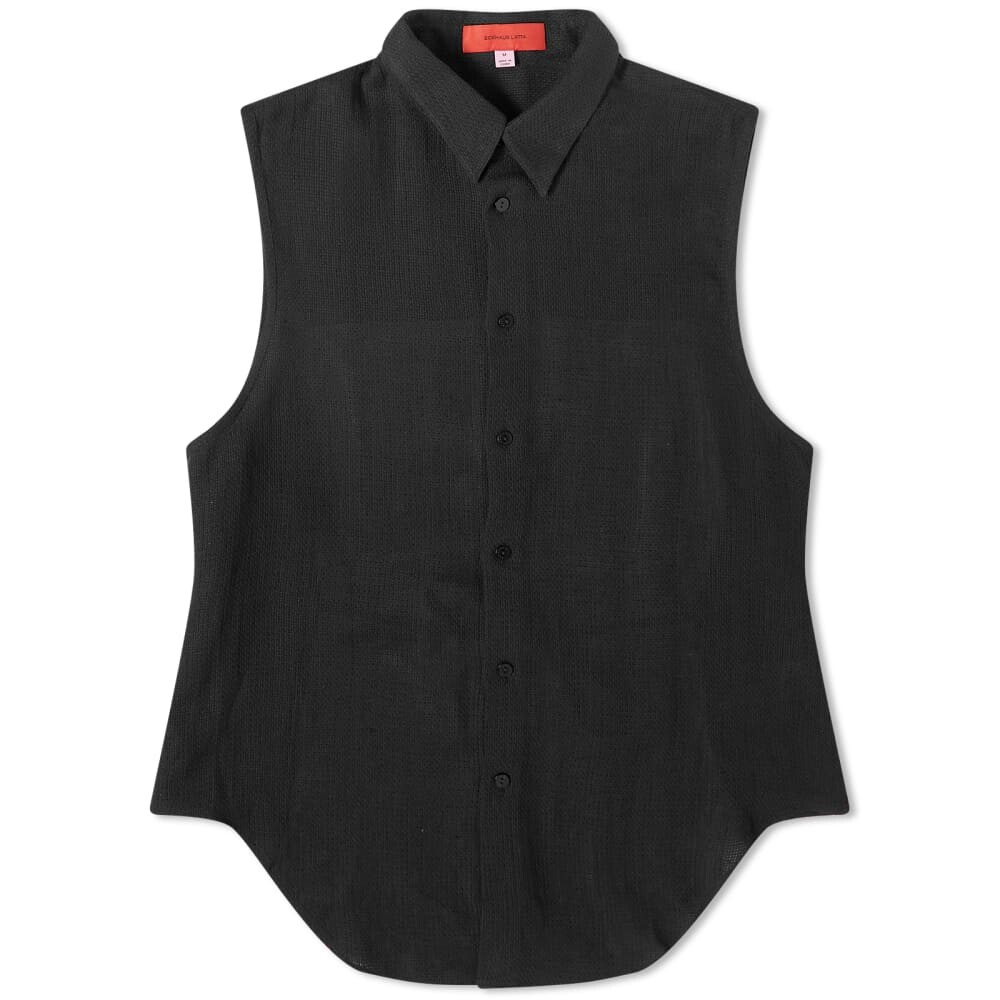 

Льняная рубашка на бретелях с открытой спиной Eckhaus Latta