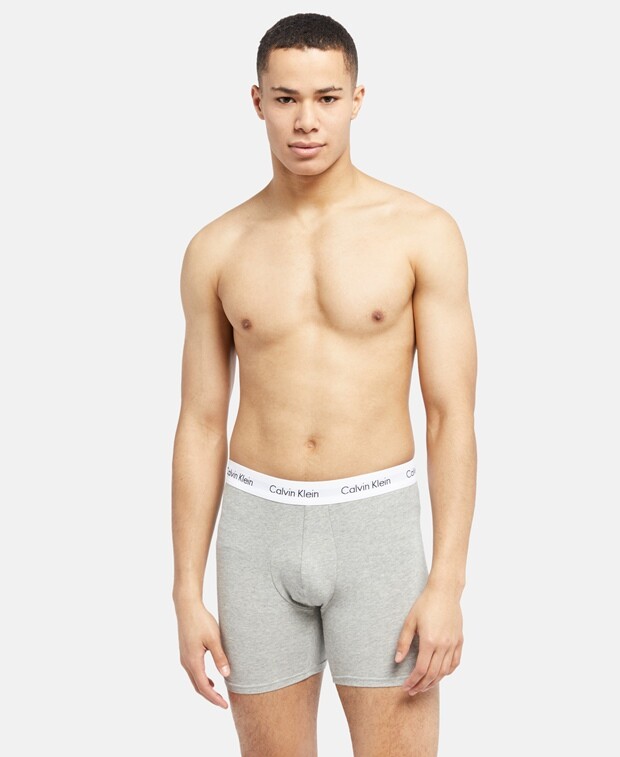 

Шорты-боксеры, комплект из 3 шт. Calvin Klein, серый