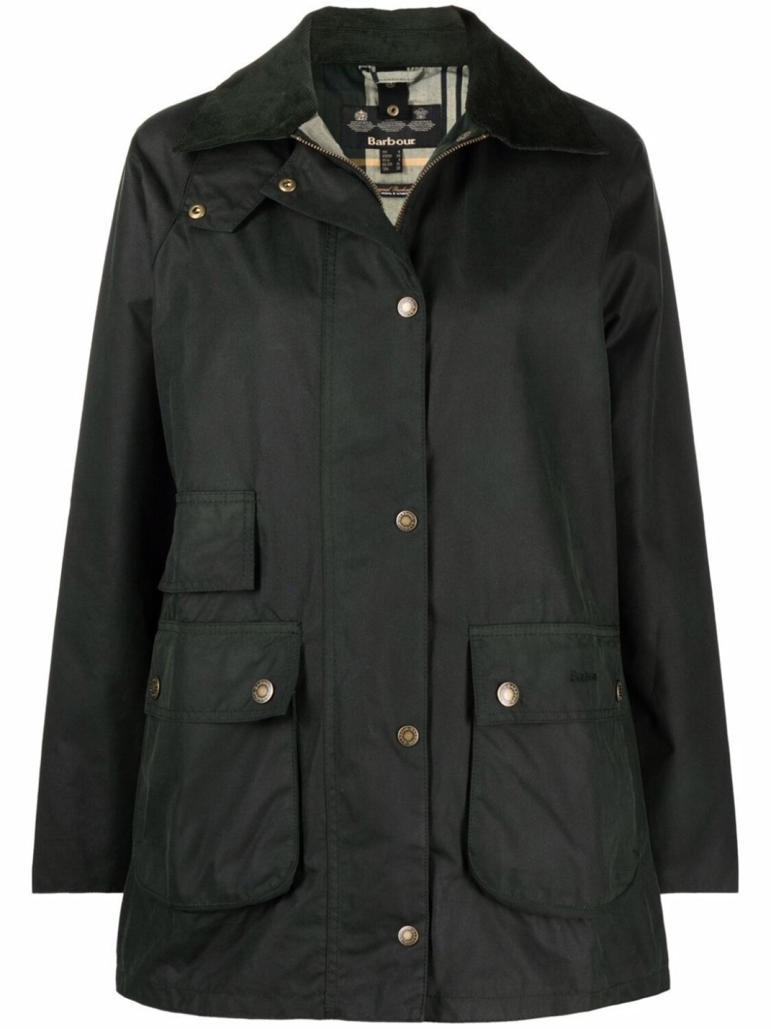

Barbour вощеное пальто, зеленый