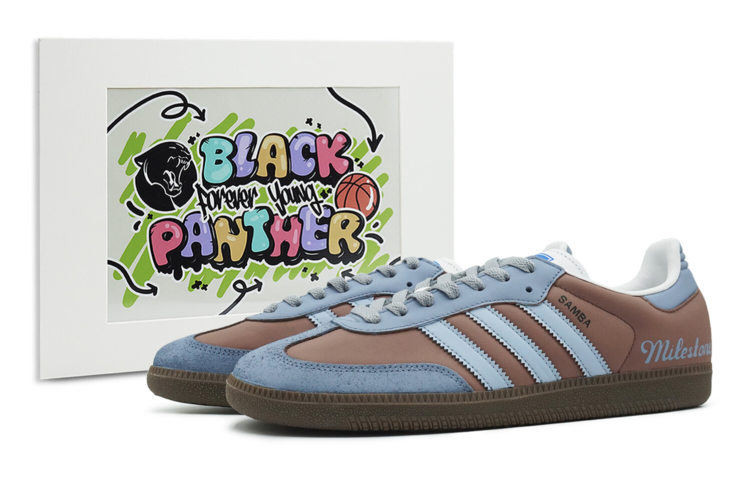 

Кроссовки adidas originals SAMBA OG Skateboarding Shoes Unisex Low-top Blue/Brown, синий