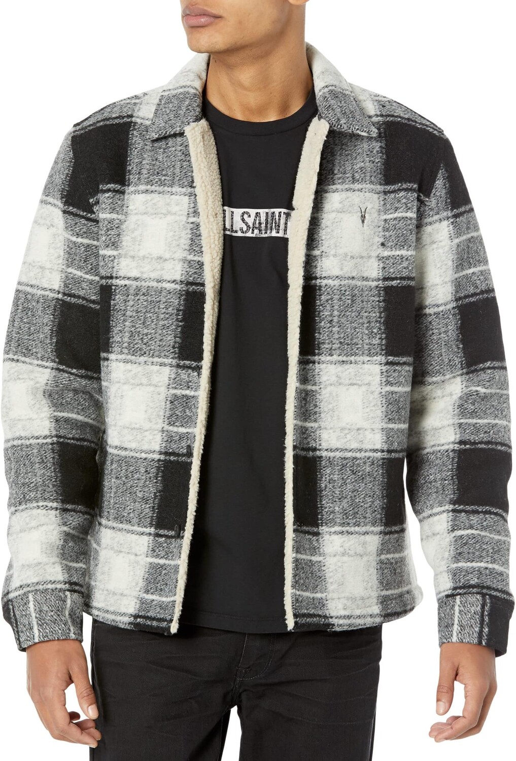 

Куртка Litho Jacket AllSaints, цвет Ecru/Black
