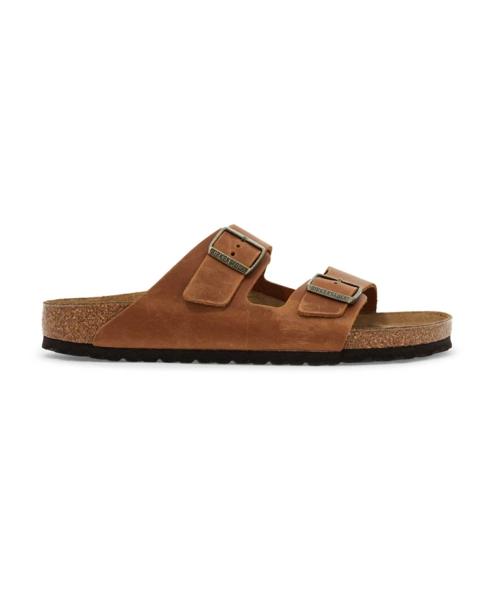 

Шлепанцы из нубука с двумя ремешками Birkenstock, коричневый