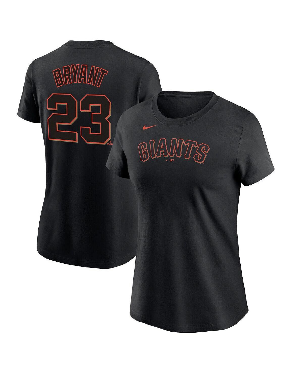 

Женская черная футболка с именем и номером Kris Bryant San Francisco Giants Nike, черный