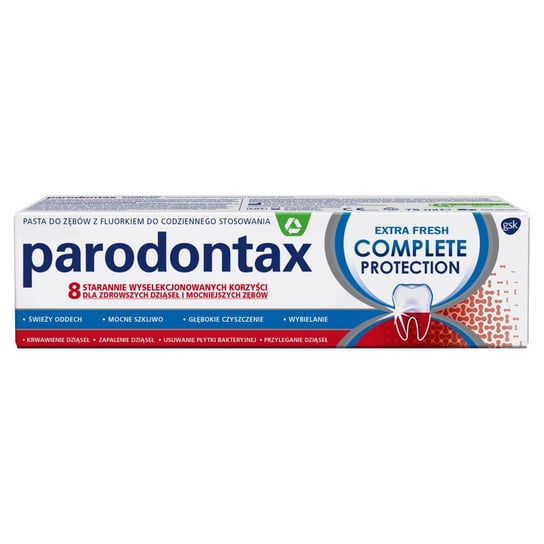 Зубная паста с фтором, 75 мл Parodontax Complete Protection Extra Fresh зубная паста parodontax с фтором 75 мл