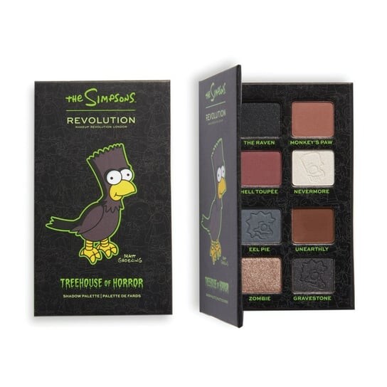 

Палетка теней для век The Raven Bart 8 Makeup Revolution, The Simpsons, коричневый