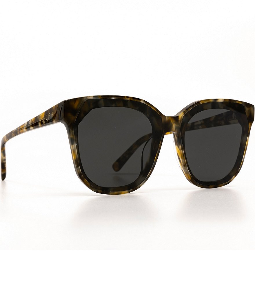 DIFF Eyewear Большие квадратные солнцезащитные очки Gia, коричневый