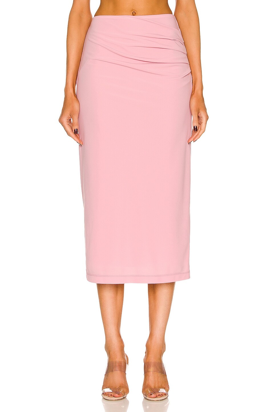 

Юбка миди Helmut Lang For FWRD Twist, цвет Dusty Pink
