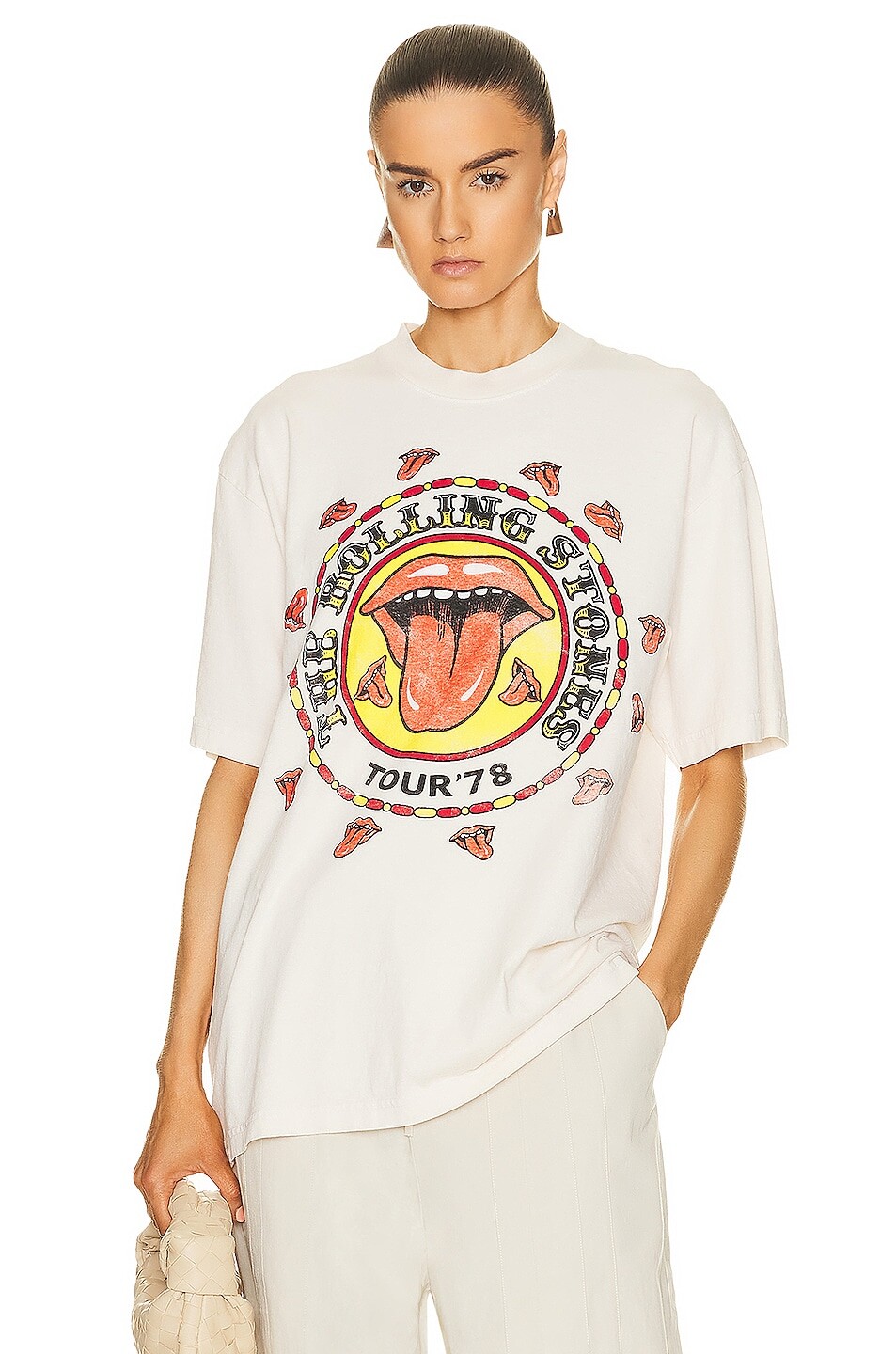 

Футболка Sixthreeseven The Rolling Stones Tour, цвет Washed White